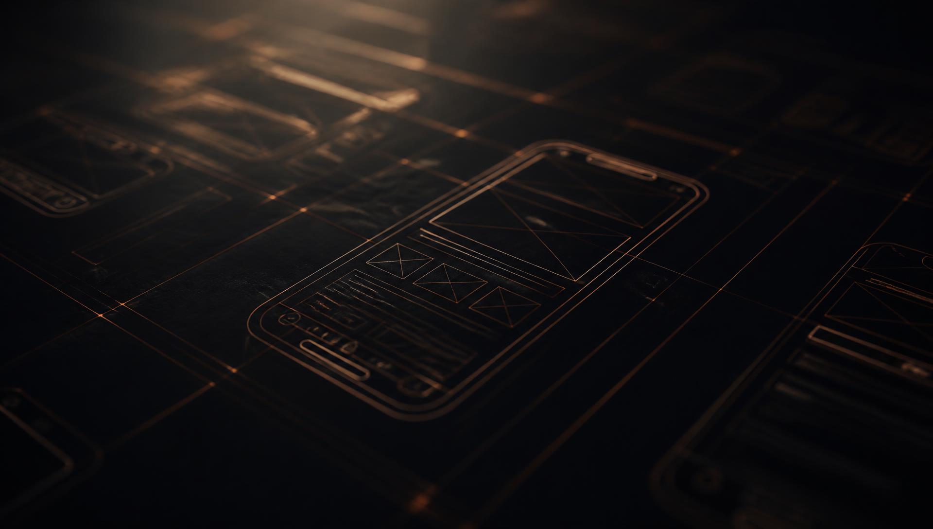 A product interface taking shape from a structured plan